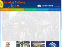 Tablet Screenshot of amazingballoonsbygee.com